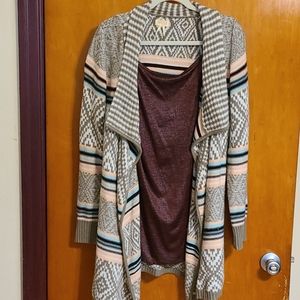 Cardigan and tank